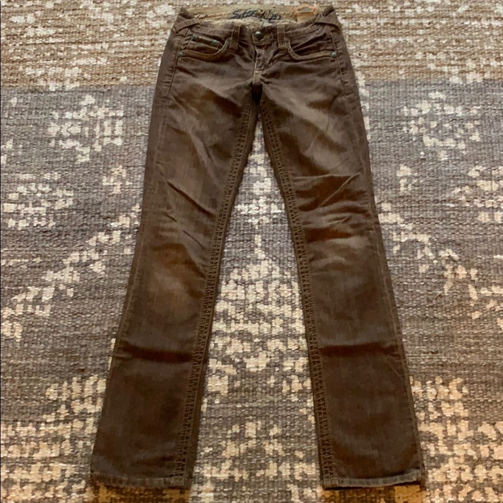 Vintage Stitches Brown Jeans Size 26.